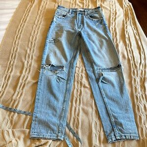 Zara distressed jeans